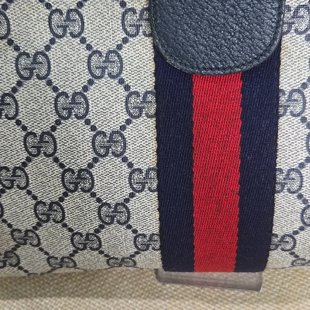 Gucci Blue Canvas Clutch EUC - Picture 11 of 11